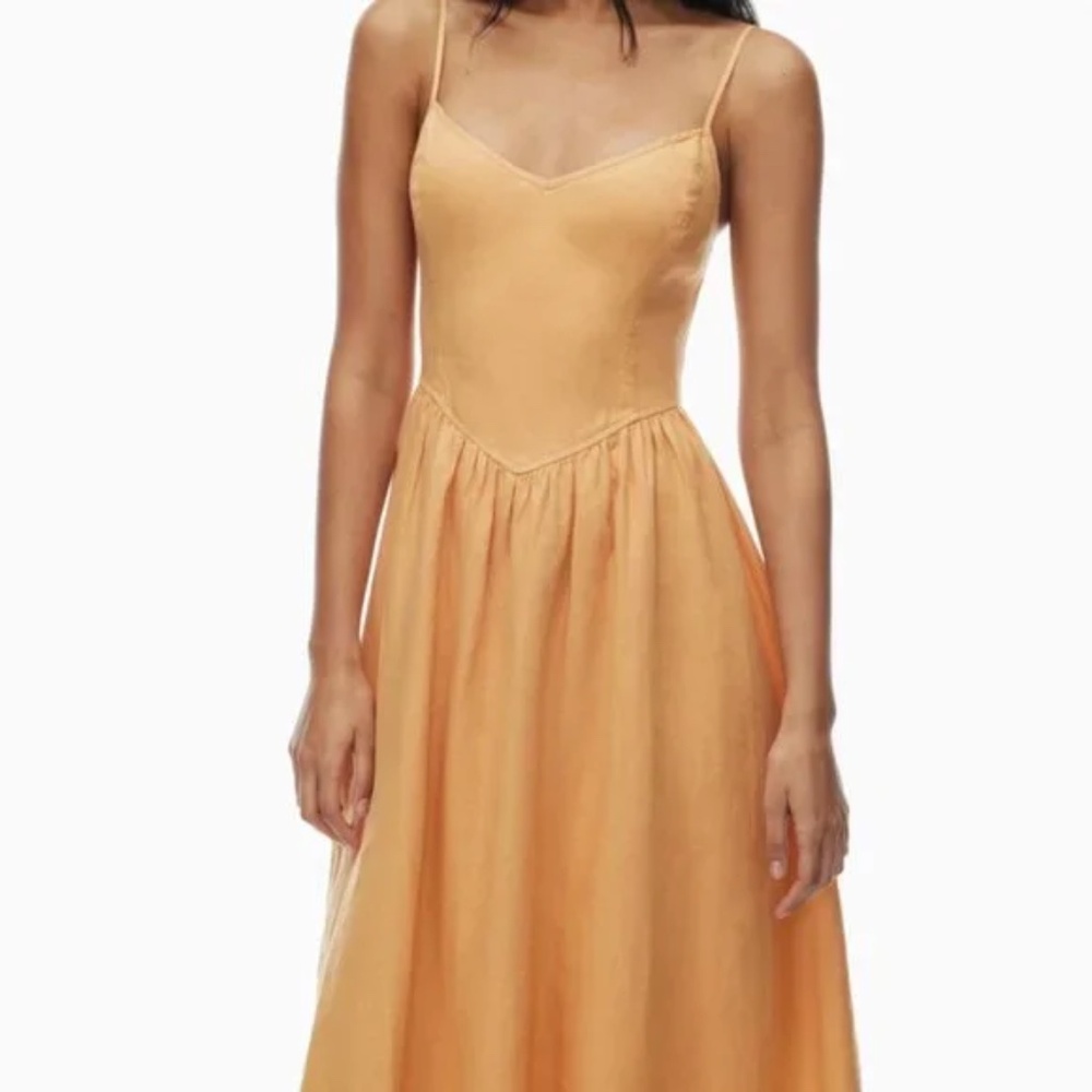 Aritzia Orange Maxi Dress